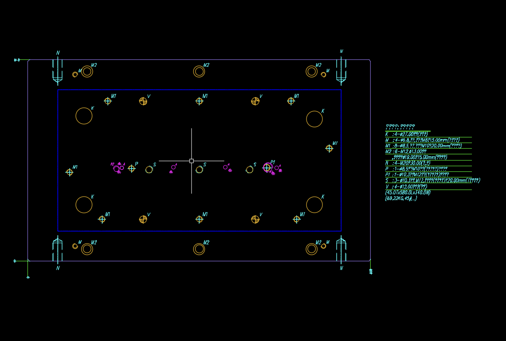 不锈钢铰链支架打孔短边折弯冲压模具图